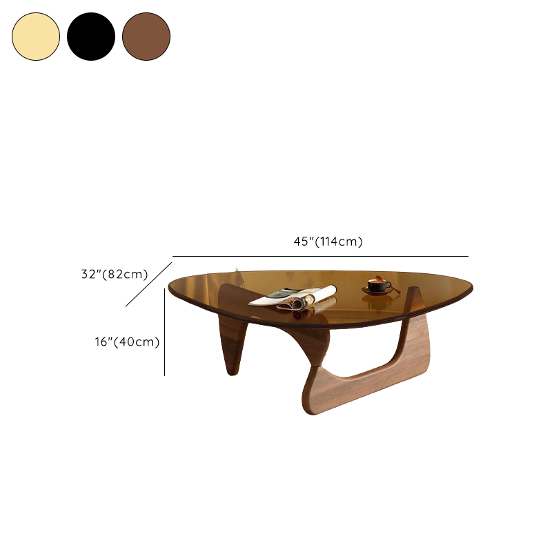Simplistic Pennels Tempered Glass Single Side Table with Abstract Base Indoor Use - image 18