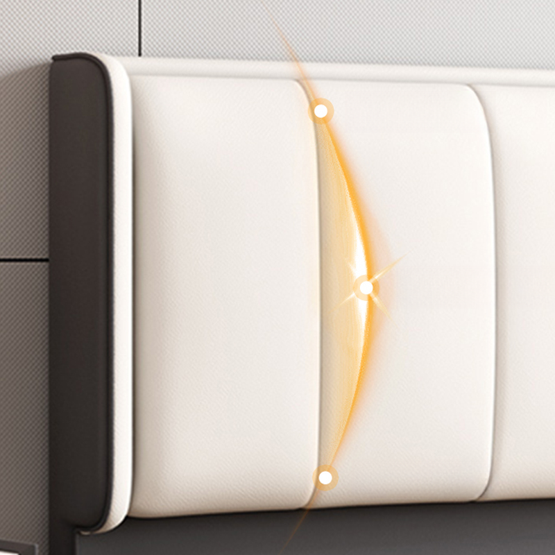 Modish Style Panel Headboard with No Distressing in Pine Wood, Rectangle Shape for Full/Queen Bed, Featuring Sponge Upholstery Fill and Standard Height - image 10