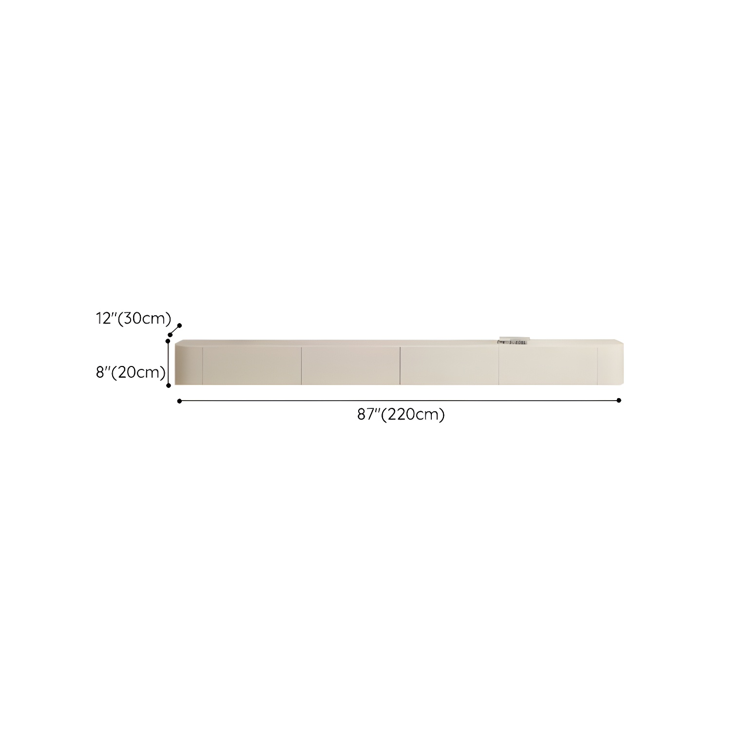 Modern White TV Media Stand Floating TV Stand Console with Drawers for Living Room - image 15