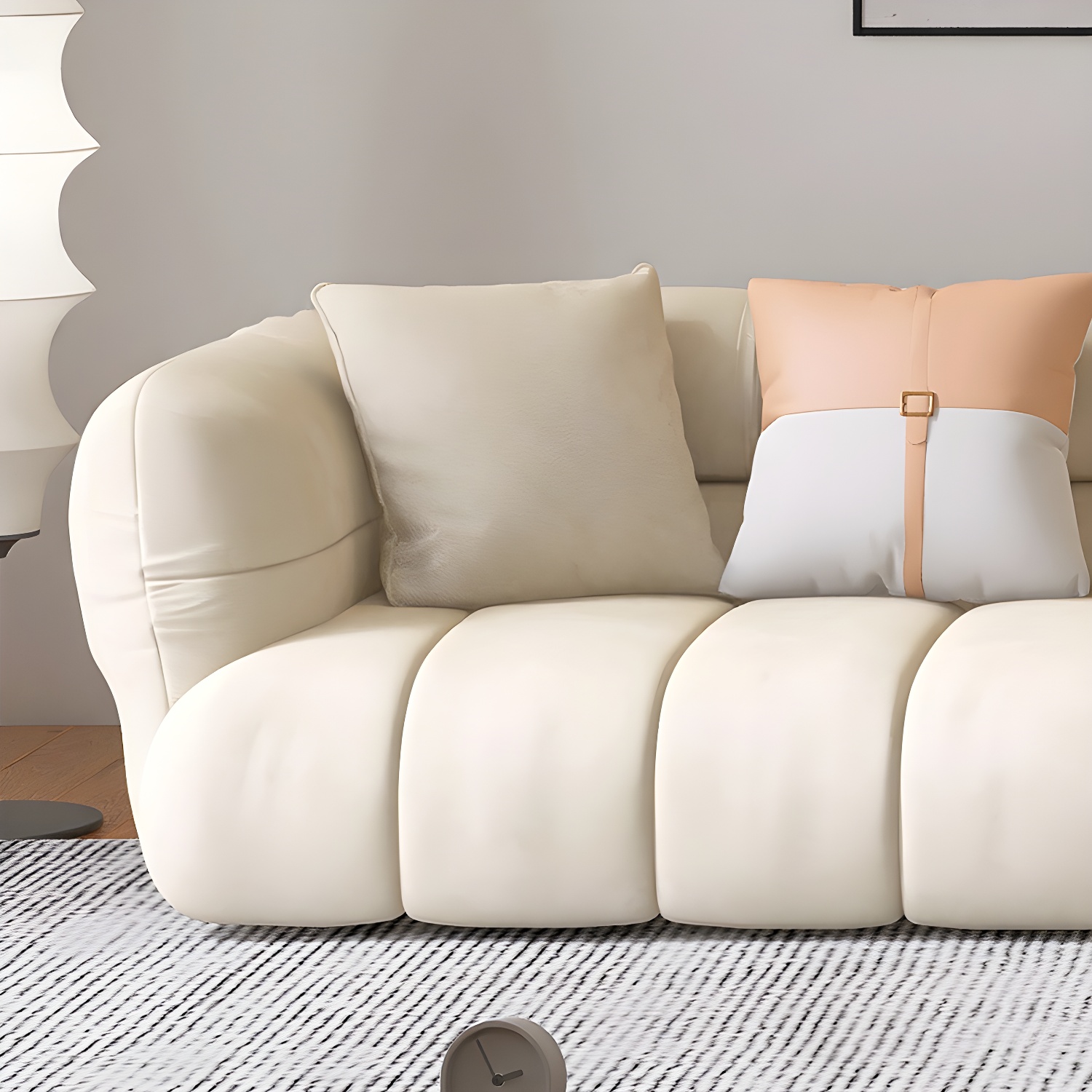 Stylish Beige L-Shape Sectional Sofa Chaise with Storage Included - image 8