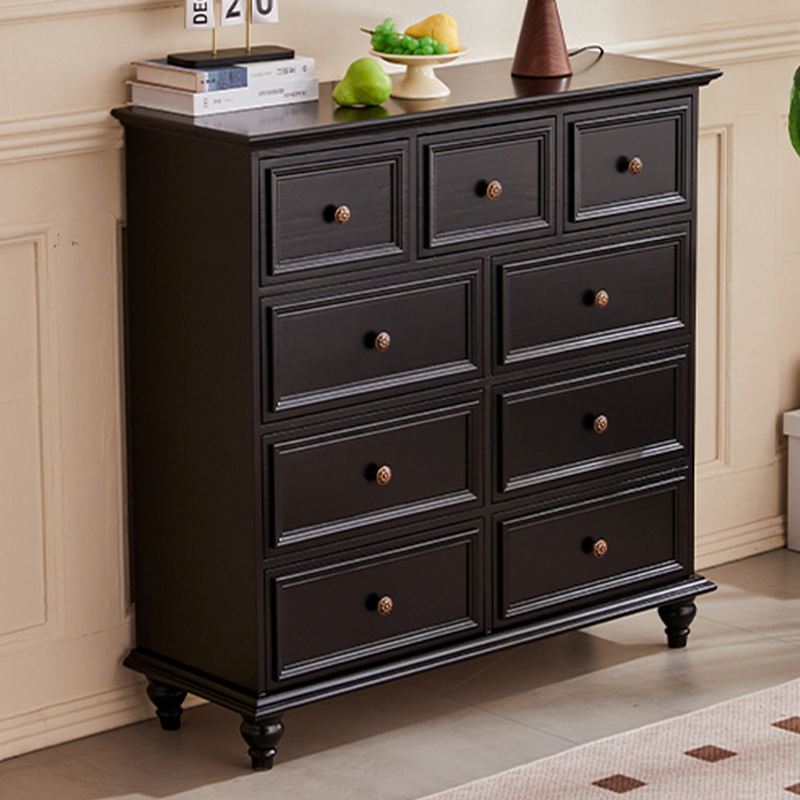 Casual Raw Wood Console Dresser/Semainier with 5/7/9 Drawers in Horizontal/Vertical Orientation - image 4