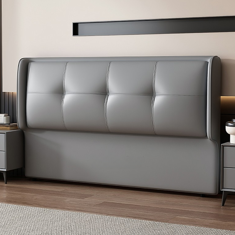 Simplistic Style Wingback Headboard with No Distressing, Piled Tufted Rectangular Design for King/Queen/Full Bed, Featuring Sponge Upholstery Fill and Standard Height - image 9
