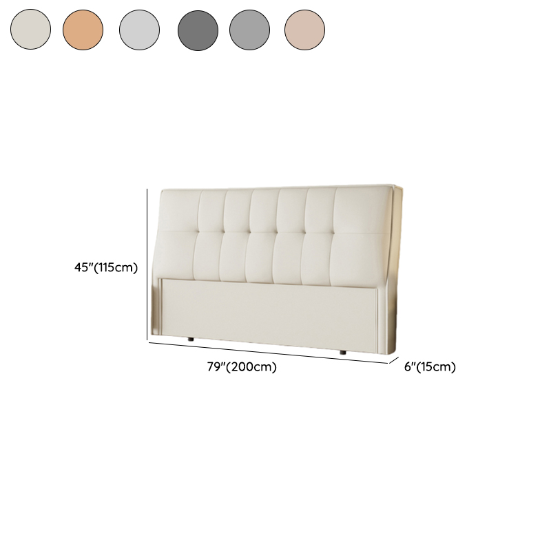 Simplistic Panel Headboard with No Distressing, Piled Tufted Rectangular Design for King/Twin XL/Queen Bed, Sponge Upholstery Fill, Standard Height - image 16