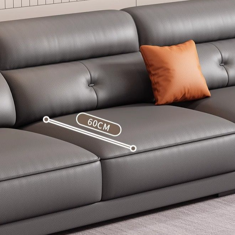 Casual Straight Scratch-repellent Sofa in Dove Grey with Horizontal Orientation, Latex Seat Fill, and Flared Arm - image 6