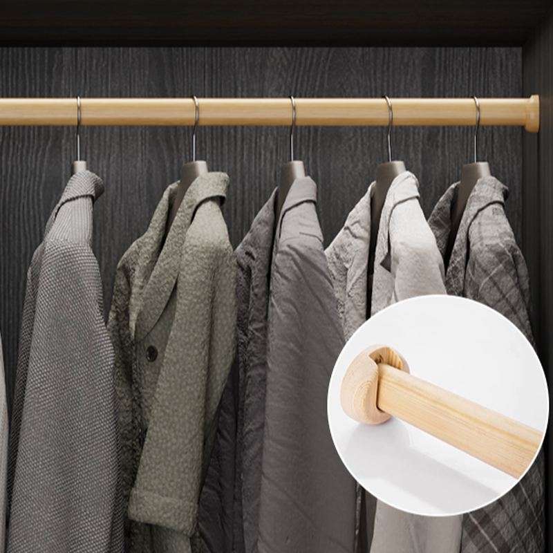 Sand Modern Manufactured Wood Wardrobe with Soft Close Drawer, Soft Close Door, Interior Shelves, and Hanging Rod - image 4