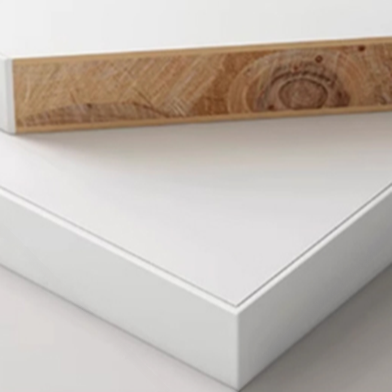 Tan Minimalist Manufactured Wood Wardrobe Closet with Interior Shelves and Clothing Rod - image 5