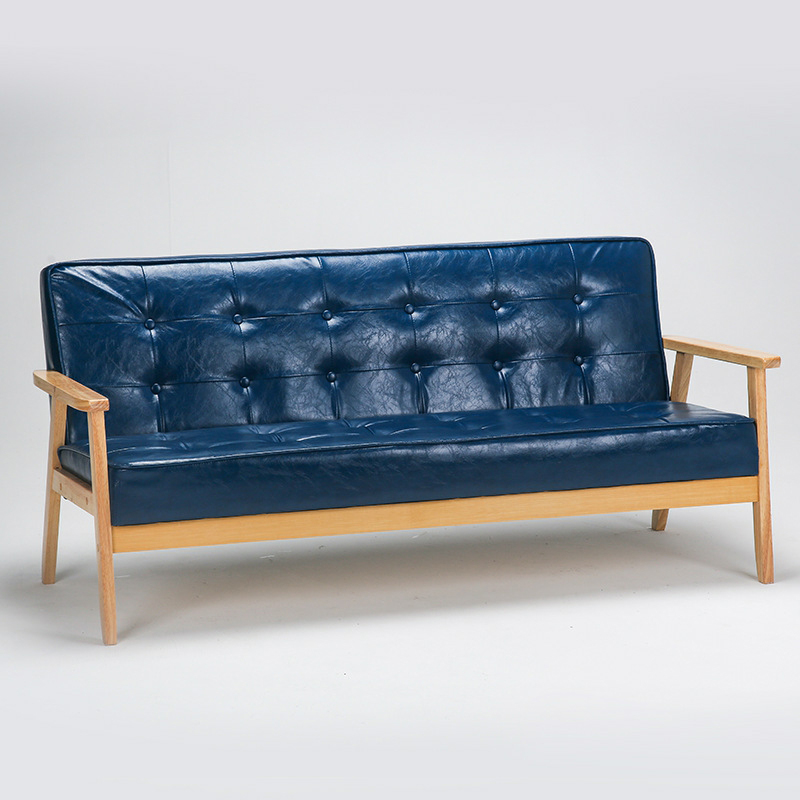 Modern Wood Frame Tufted Back Sofa with Cotton Seat Sleek and Stylish Seating - image 18