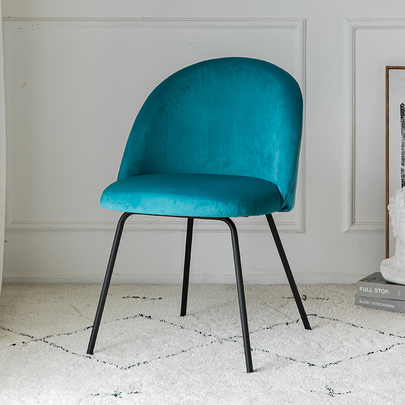 Unwavering Textile Upholstered Side Chair with Solid Back and Foot Pads for Dining Room in a Lavish Style - image 7
