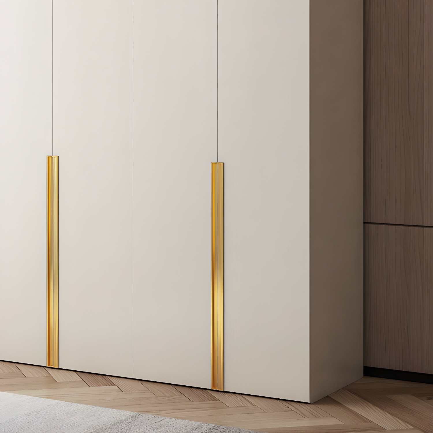 Modern White Wood Armoire with Drawers, Clothing Rod, and Shelves - image 7