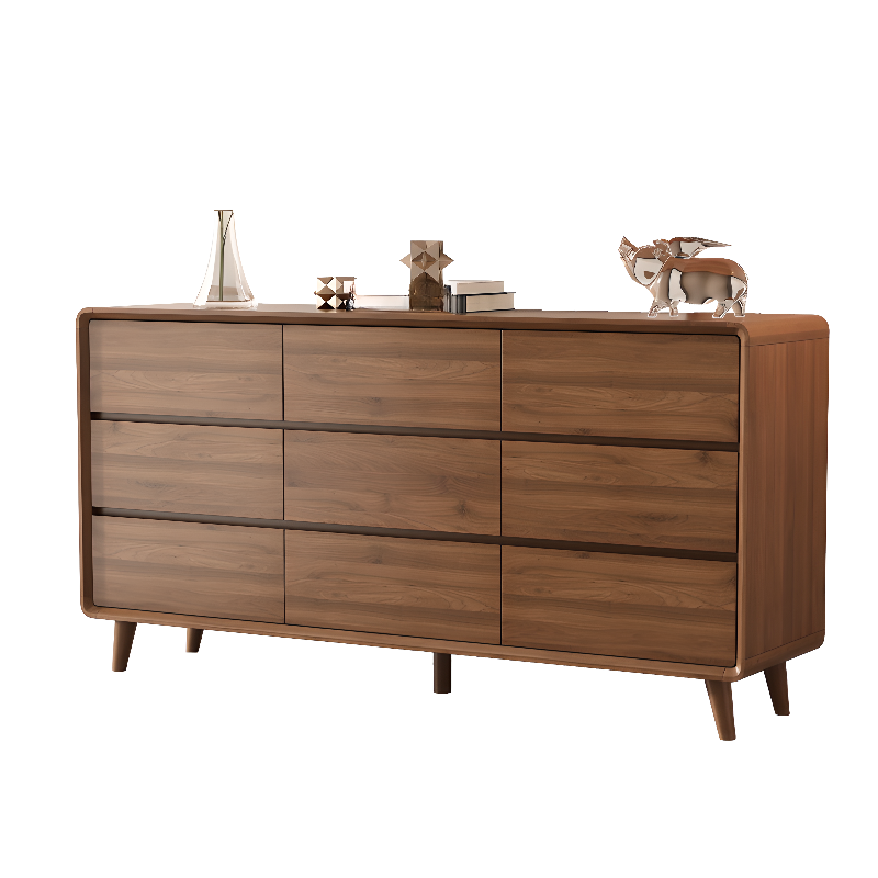 Modern Natural Wood Double Dresser/Bachelor Chest with 9 Drawers/7 Drawers/8 Drawers, Horizontal/Vertical Orientation - image 6