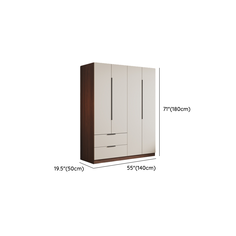 White Modish Manufactured Wood Independent Armoire Cabinet with Soft Close Drawer, Soft Close Door, and Interior Shelves - image 10