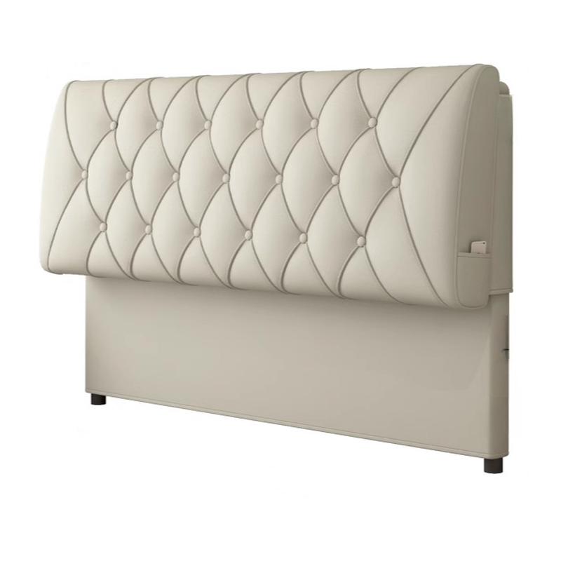 King(76"W x 80"L)/Queen(60"W x 80"L)/Full(54"W x 75"L) Piled Rectangle Panel Headboard With Legs, Sponge Filling, Standard（36-55“） Height and Lumber Frame - image 11