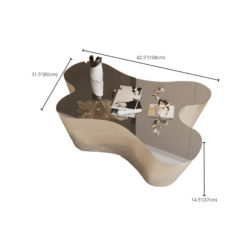 Silver Alloy Irregular/Circular-shaped Accent Table for Small Spaces - image 23