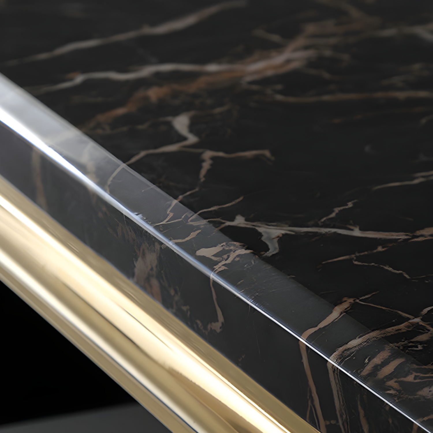 Marble Coffee or End Table with Storage Drawers Rectangle Block - image 6