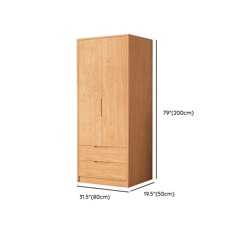 Wood Color Nordic Unfixed Wardrobe Closet - image 19