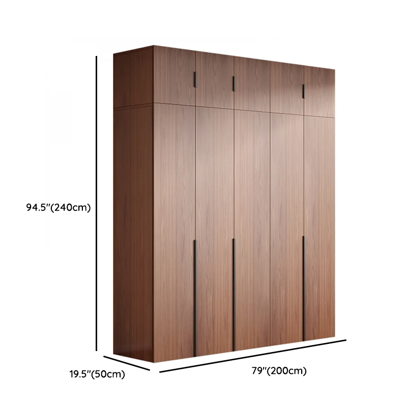 Sepia Minimalist Lumber Independent Cabinet Armoire with Soft Close Door, Interior Shelves, and Hanging Rod - image 23