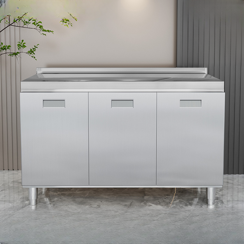 2 Shelves & 4 Doors/3 Doors/2 Doors Silver Metal Standard/Narrow Sideboard with Larder & Hutch