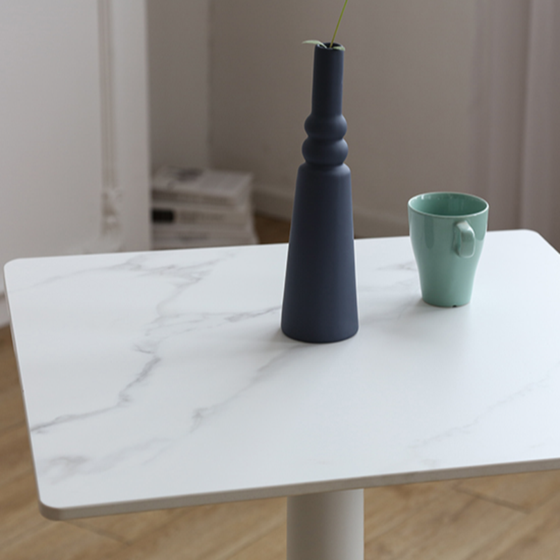 Circular-shaped/Square Standard Height Dining Table for 2 People with Fixed Table Top in a Minimalist Style - image 10