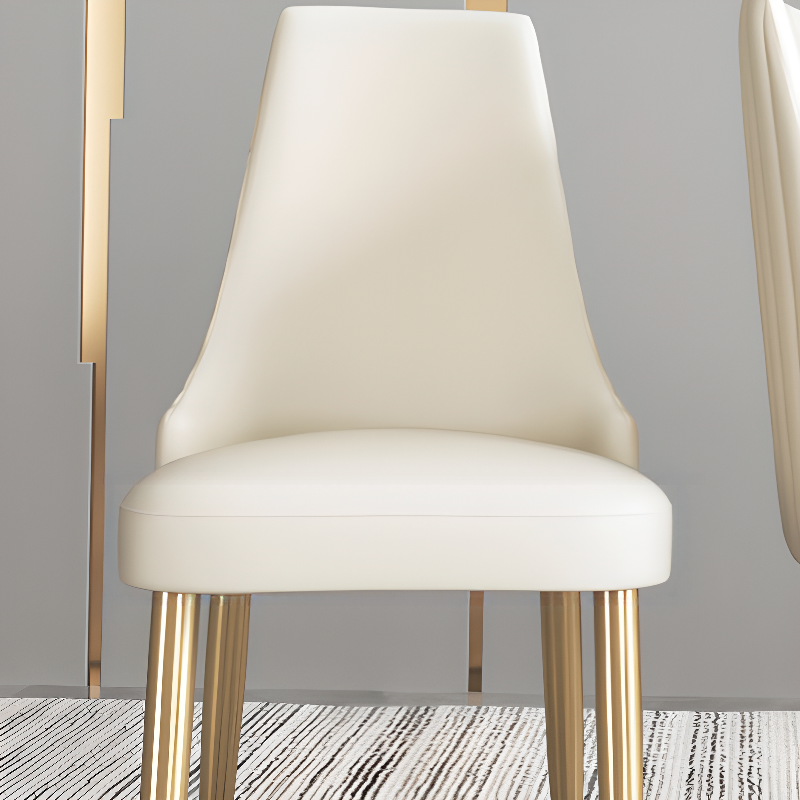 Lavish/Contemporary Upholstered Side Chair with Parsons Back Style and Metal Legs - image 7