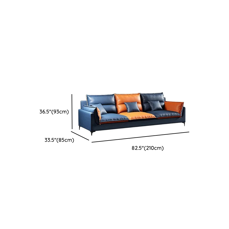 Casual Straight Stain Resistant Sofa in Dark Grey with Horizontal Orientation, Sponge Seat Fill, and Square Arm - image 16