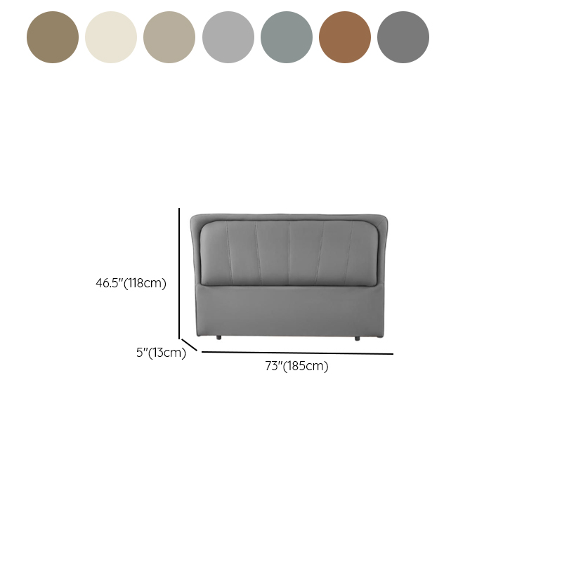 Free-standing Standard Standard（36-55“） Rectangle Full(54"W x 75"L) Panel Headboard With Legs, Sponge Filing and Wood Frame - image 14