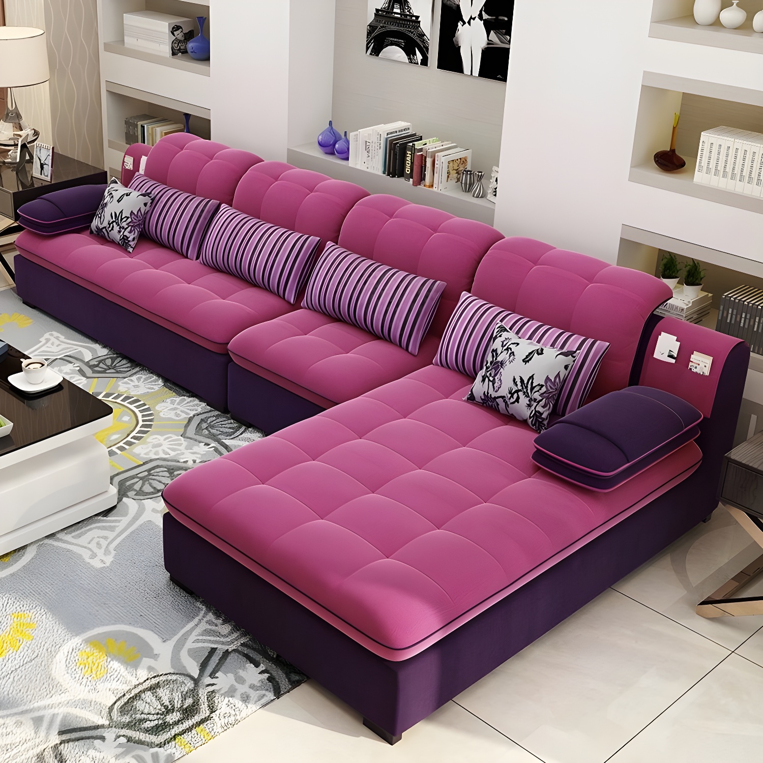 Modern L-Shape Sectional Sofa | Ormau - image 19