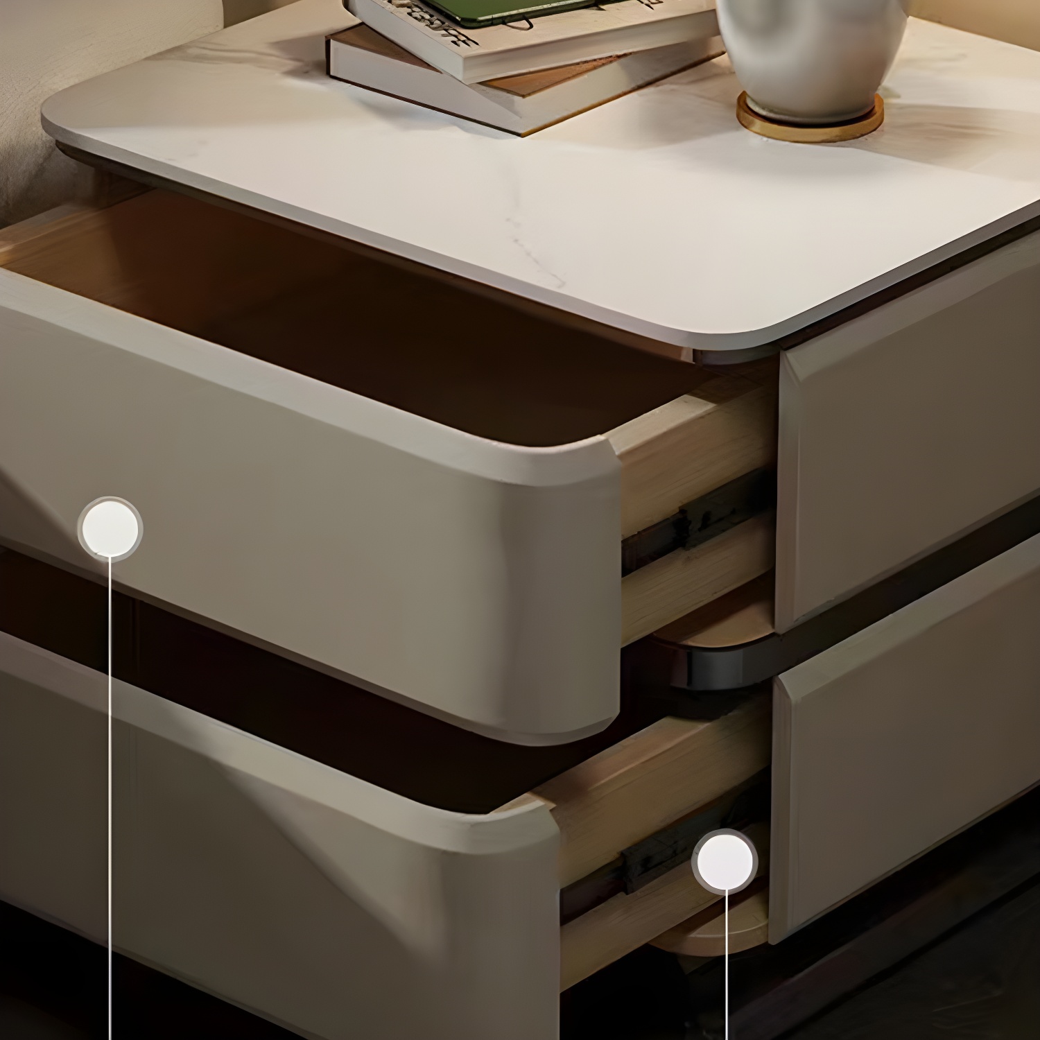 Modern Stone Nightstand | Ormau - image 18