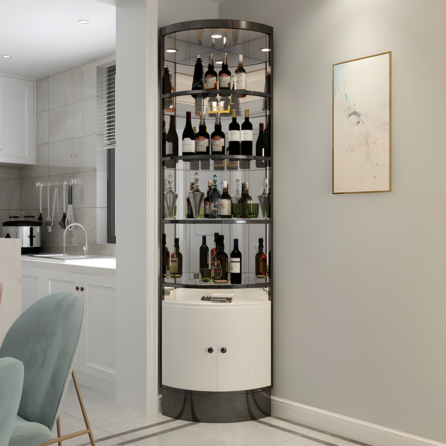 Glam Corner Cabinet | Ormau - image 3