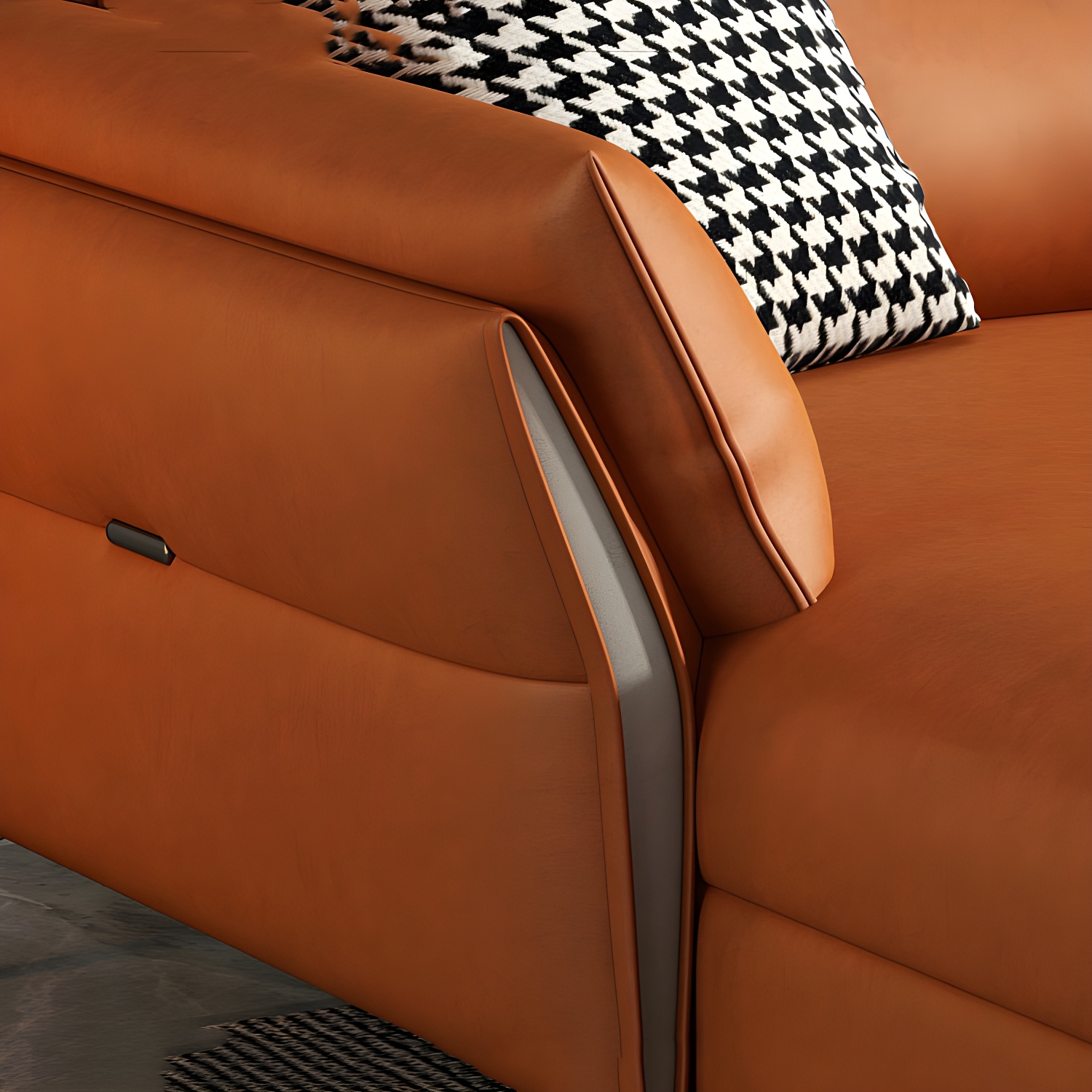 Tufted Gray Sectional | Ormau - image 6