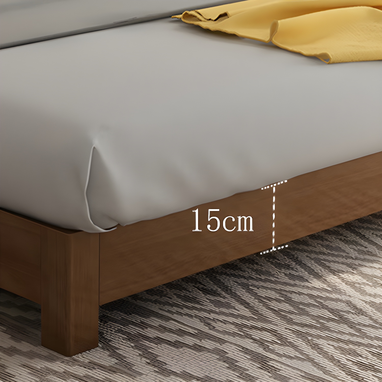 Solid Wood Platform Bed | Ormau - image 8