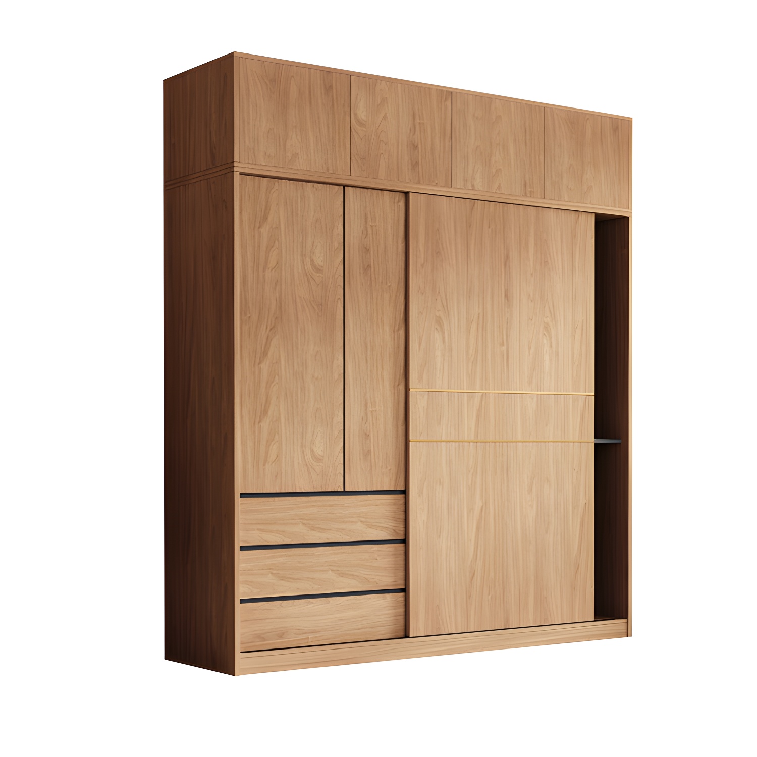 Natural Wood Wardrobe Armoire | Ormau - image 30