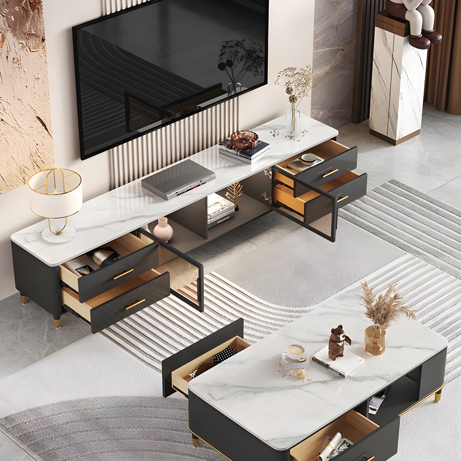 Stone Top Media Console | Ormau - image 5