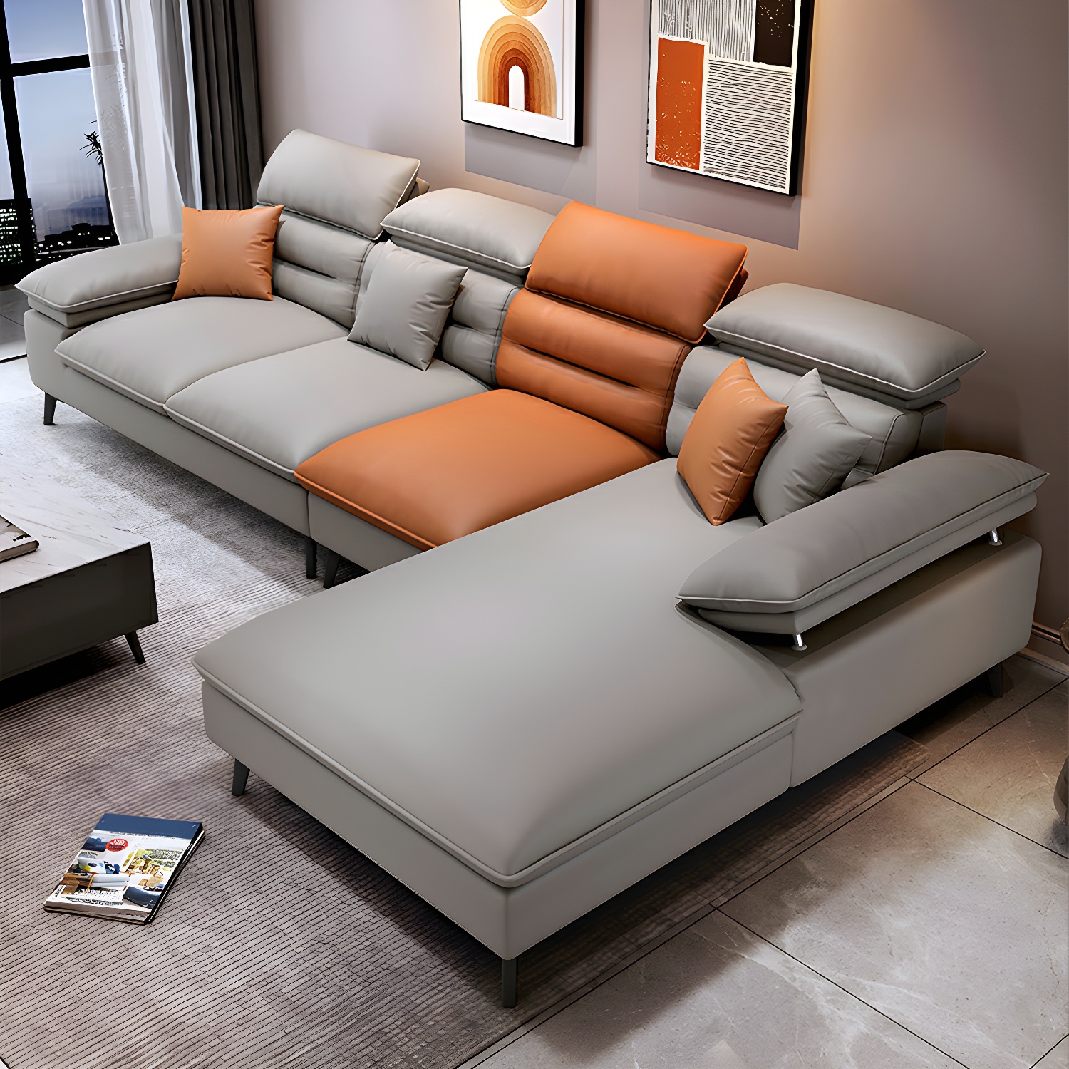 Modern L-Shape Sofa | Ormau - image 26