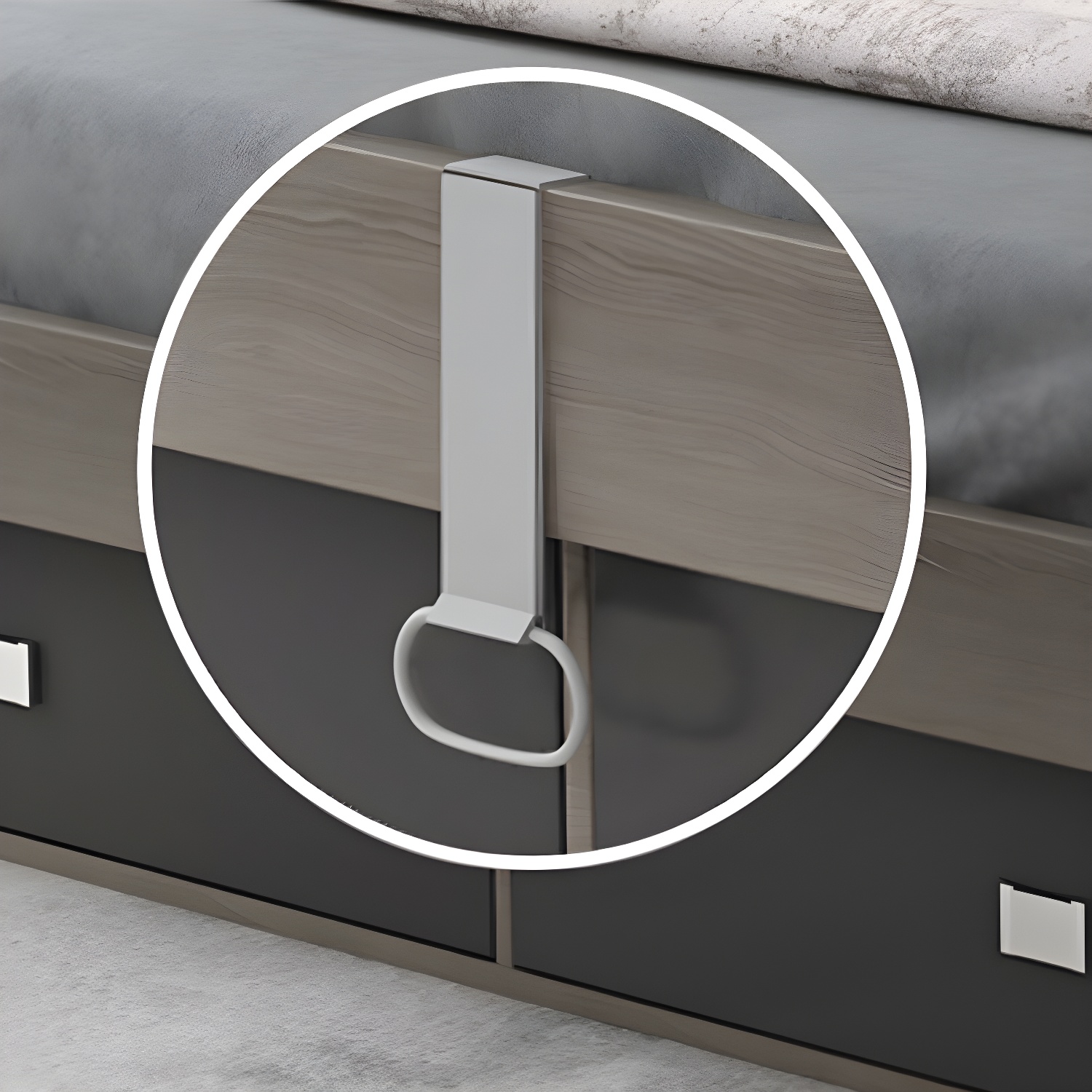 Modern Wood Panel Bed with Headboard | Ormau - image 9