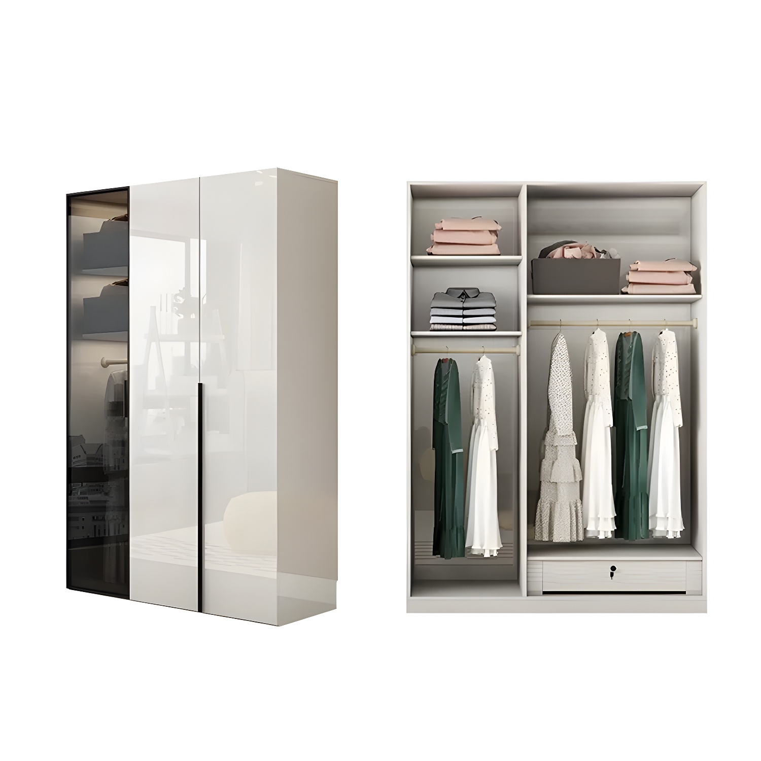 Sleek White Wardrobe | Ormau - image 43