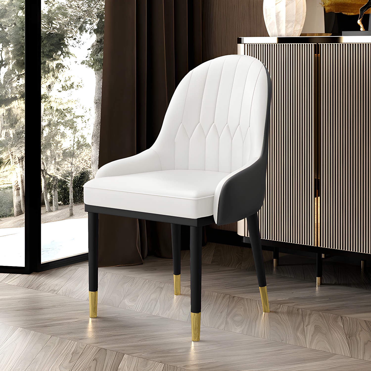 Leather Parsons Dining Chair | Ormau - image 7
