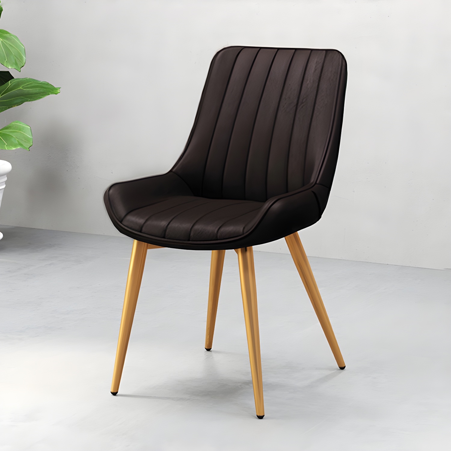 Faux Leather Dining Side Chair | Ormau - image 48