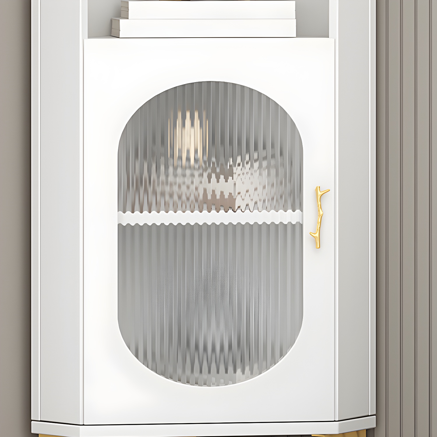 Corner Accent Cabinet with Glass Doors | Ormau - image 5