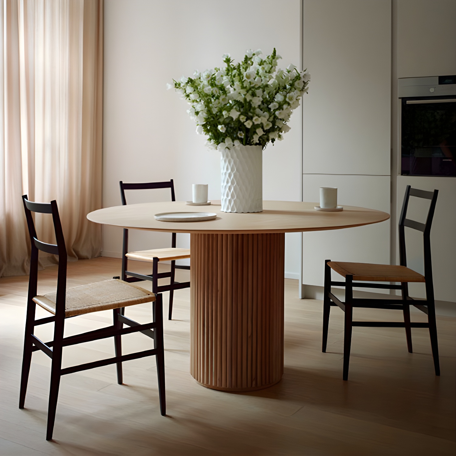 Round Wood Dining Table | Ormau - image 8