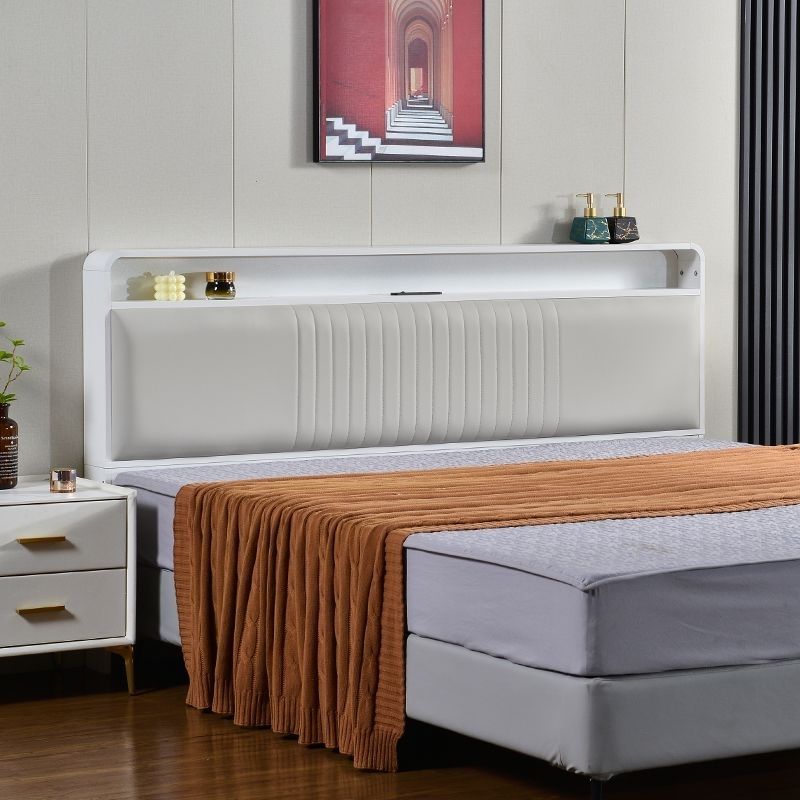Panel Headboard with Shelves | Ormau - image 8