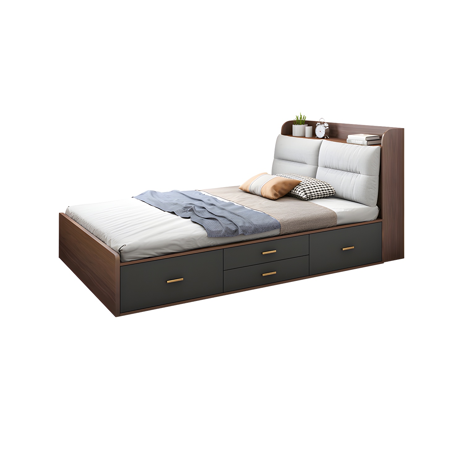 Upholstered Low Profile Bed | Ormau - image 3