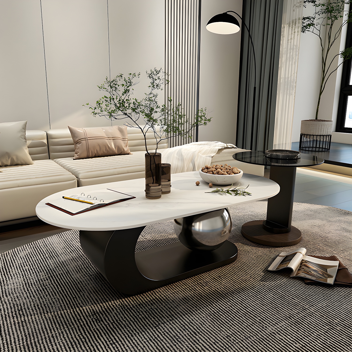 Glam Stone Coffee Table | Ormau - image 25