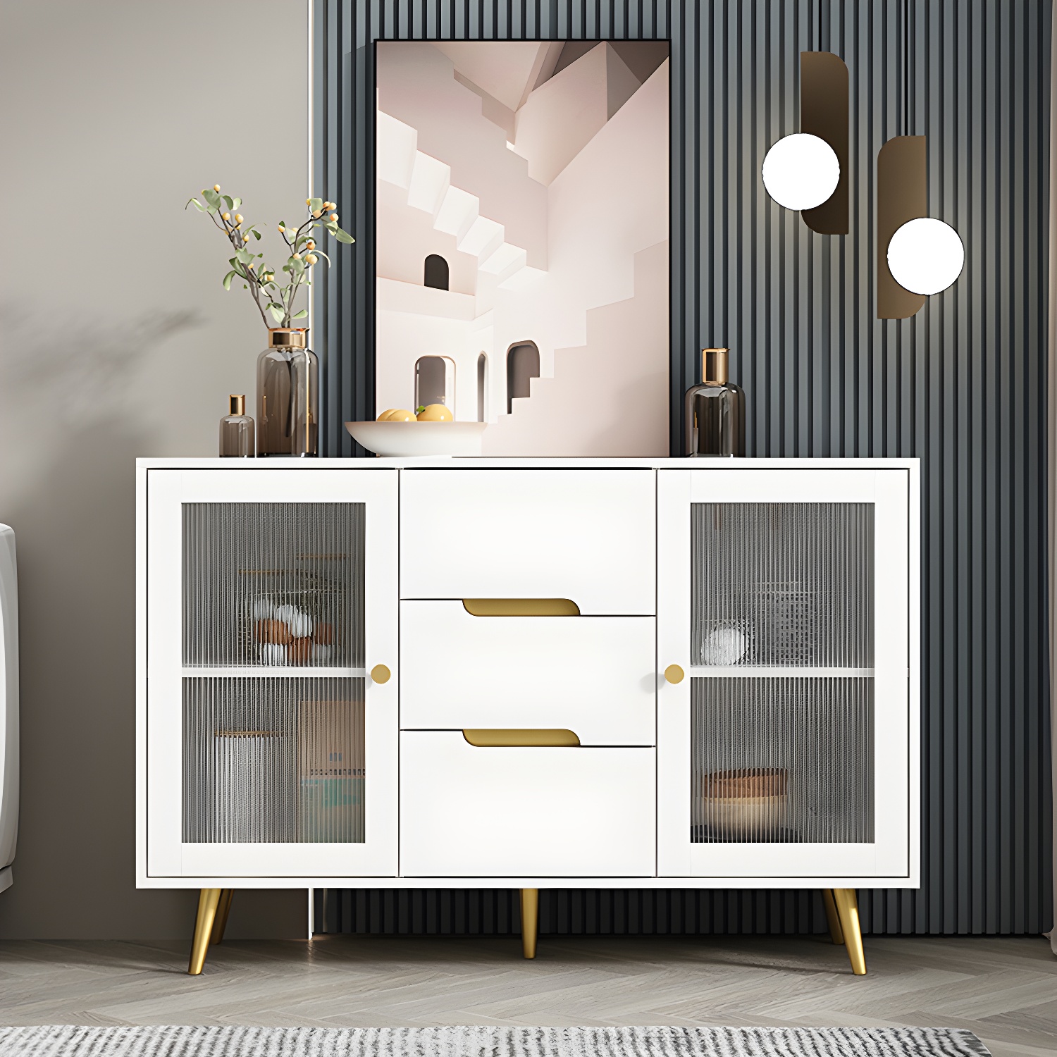 Modern Glass Door Sideboard | Ormau - image 25
