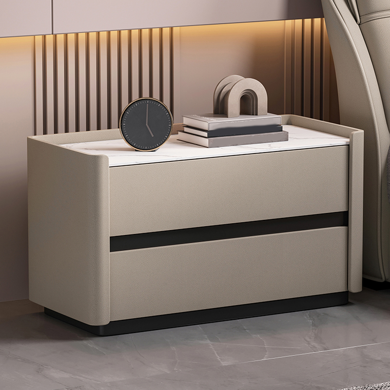 Modern Stone Top Nightstand | Ormau - image 4