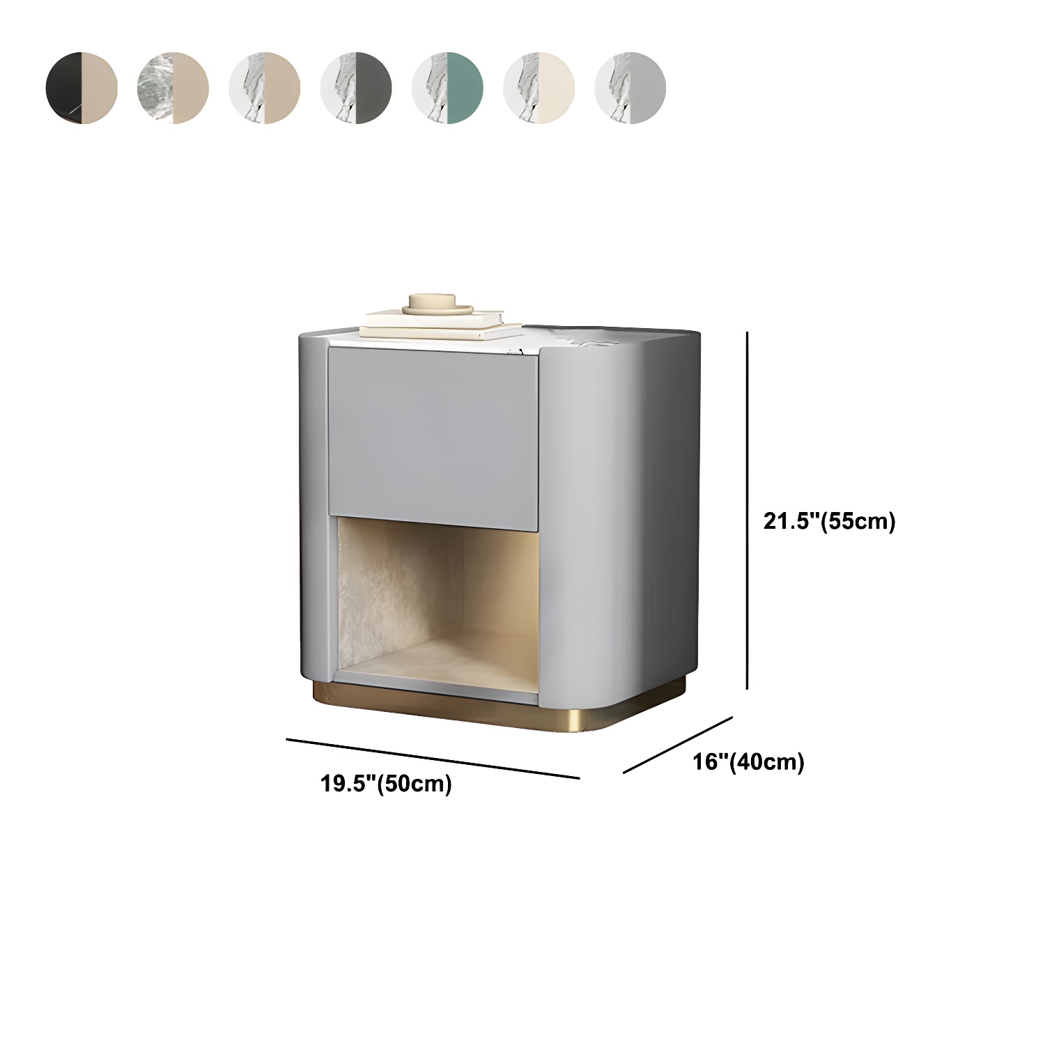 Stone Top Nightstand | Ormau - image 16