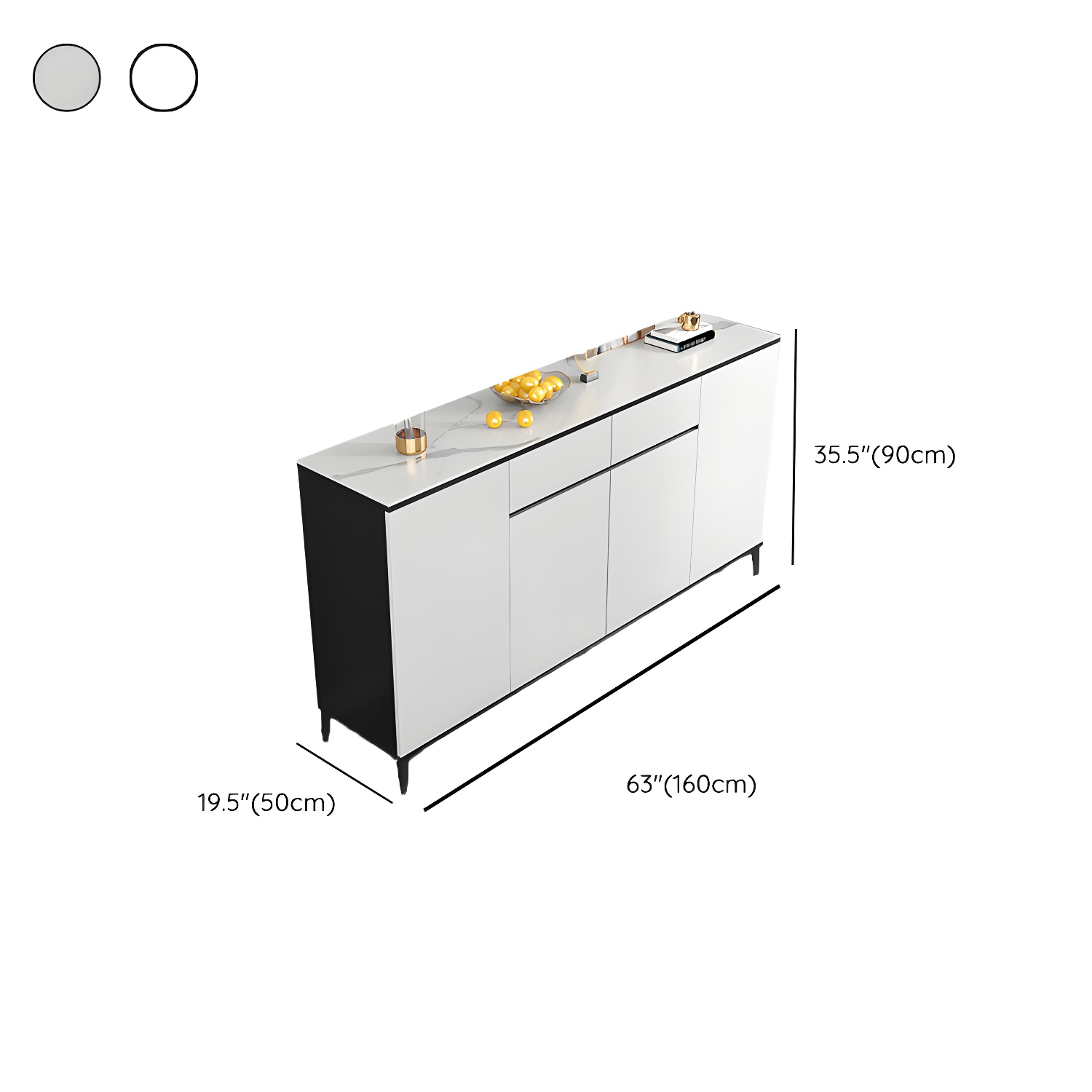 White Wood Buffet Sideboard | Ormau - image 18