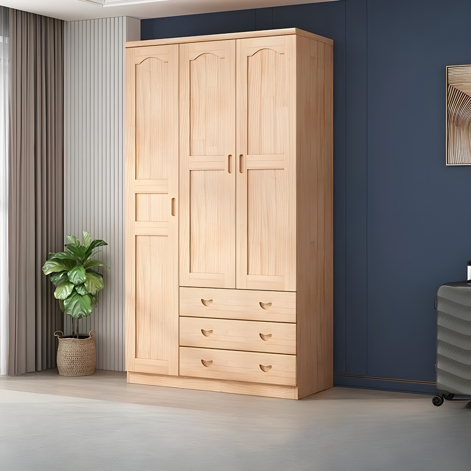 Scandinavian Wood Armoire | Ormau - image 37