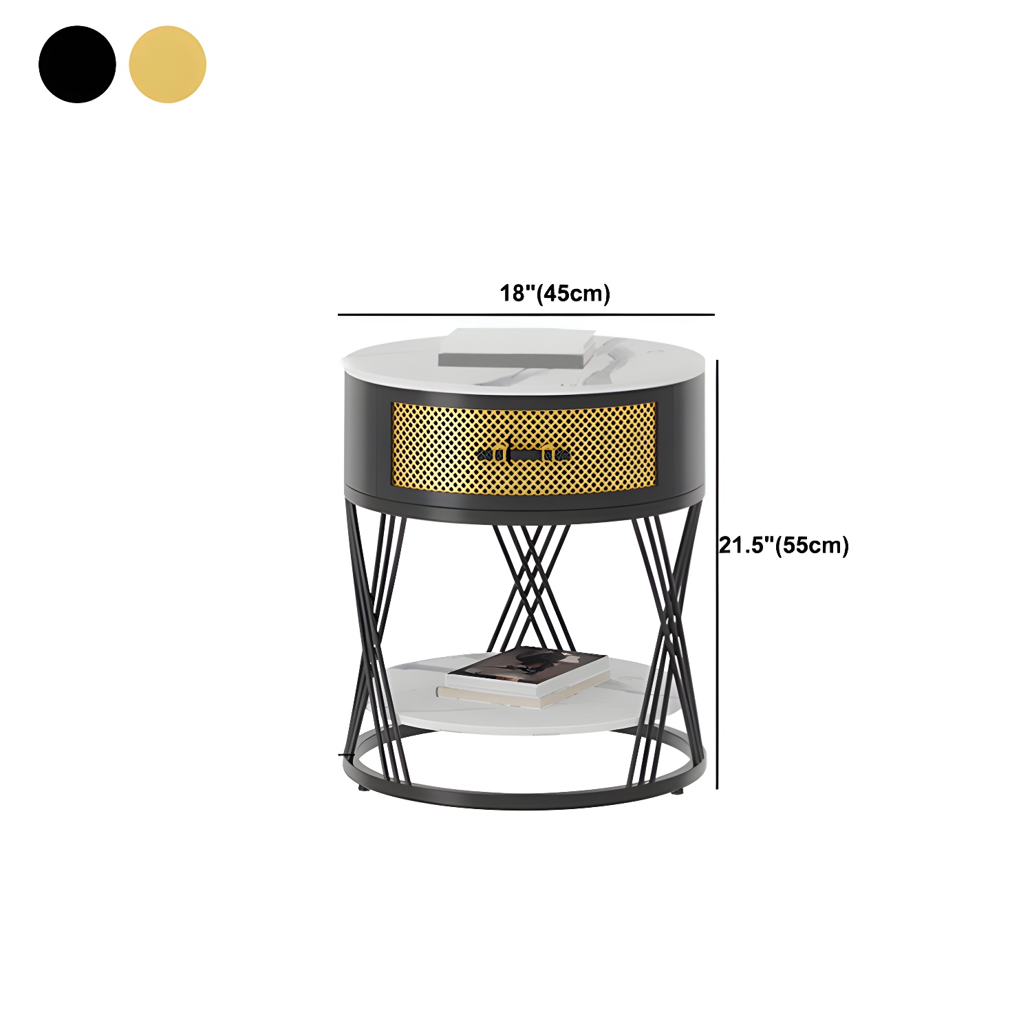 Glam Stone Nightstand | Ormau - image 15