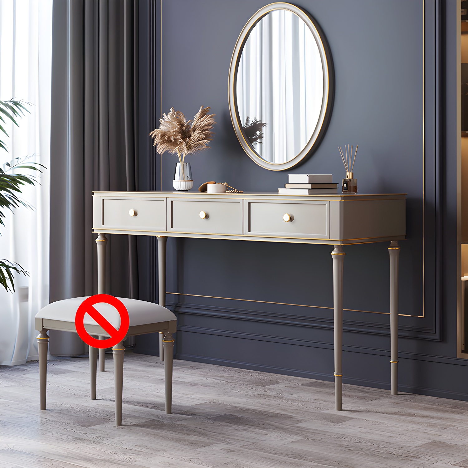 Mirror & 3-Drawer Vanity | Ormau - image 13