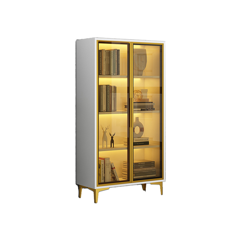 Glam Glass Accent Cabinet with Lighting | Ormau - image 30
